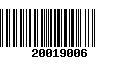 Código de Barras 20019006