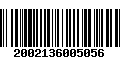 Código de Barras 2002136005056