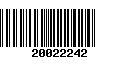 Código de Barras 20022242