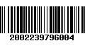 Código de Barras 2002239796004