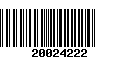 Código de Barras 20024222