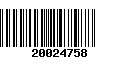 Código de Barras 20024758