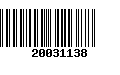 Código de Barras 20031138