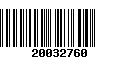 Código de Barras 20032760