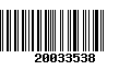 Código de Barras 20033538