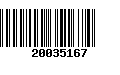 Código de Barras 20035167