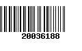 Código de Barras 20036188