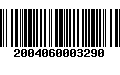 Código de Barras 2004060003290