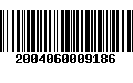Código de Barras 2004060009186