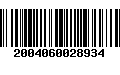 Código de Barras 2004060028934
