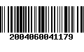 Código de Barras 2004060041179