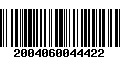 Código de Barras 2004060044422