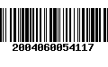 Código de Barras 2004060054117