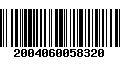 Código de Barras 2004060058320