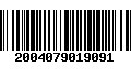 Código de Barras 2004079019091