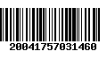 Código de Barras 20041757031460