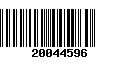 Código de Barras 20044596