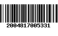 Código de Barras 2004817005331