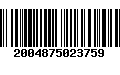 Código de Barras 2004875023759