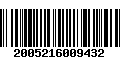 Código de Barras 2005216009432