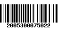 Código de Barras 2005300075022