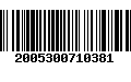 Código de Barras 2005300710381