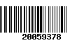 Código de Barras 20059378