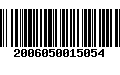 Código de Barras 2006050015054