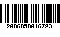 Código de Barras 2006050016723