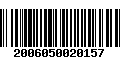 Código de Barras 2006050020157