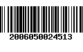 Código de Barras 2006050024513