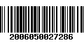 Código de Barras 2006050027286