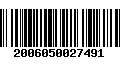 Código de Barras 2006050027491