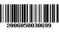 Código de Barras 2006050030699