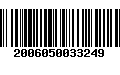 Código de Barras 2006050033249