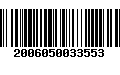 Código de Barras 2006050033553