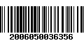 Código de Barras 2006050036356