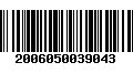 Código de Barras 2006050039043