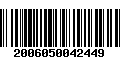 Código de Barras 2006050042449