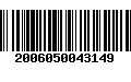 Código de Barras 2006050043149