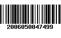 Código de Barras 2006050047499