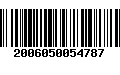 Código de Barras 2006050054787