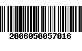 Código de Barras 2006050057016