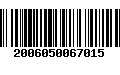 Código de Barras 2006050067015