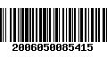 Código de Barras 2006050085415