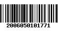 Código de Barras 2006050101771
