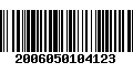 Código de Barras 2006050104123