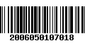 Código de Barras 2006050107018