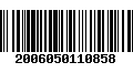 Código de Barras 2006050110858