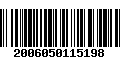 Código de Barras 2006050115198